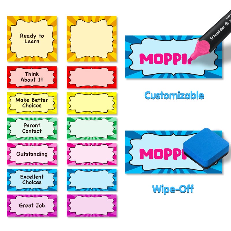 AUVCAS Student Behavior Clip Chart for Classroom Management Kids Reward Pocket Chart Behavior Bulletin Board Teacher Supplies for Preschool Kindergarten Daycare Homeschool - Image 3